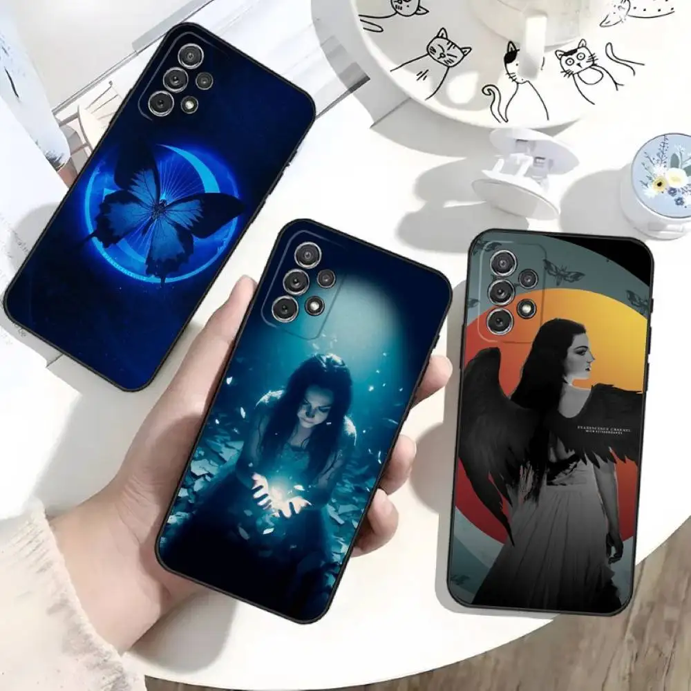 

Amy Lee E-Evanescence Phone Case For Samsung S25,S24,S21,S22,S23,S30,Ultra,S20,Plus,Fe,Lite,Note,10 Black Soft Shell