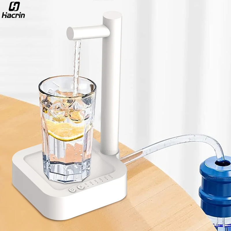 Electric Water Gallon Bottle Pump Automatic Water Dispenser 19 Liters Rechargeable Desktop Drinking Water Dispenser Bottle Pump