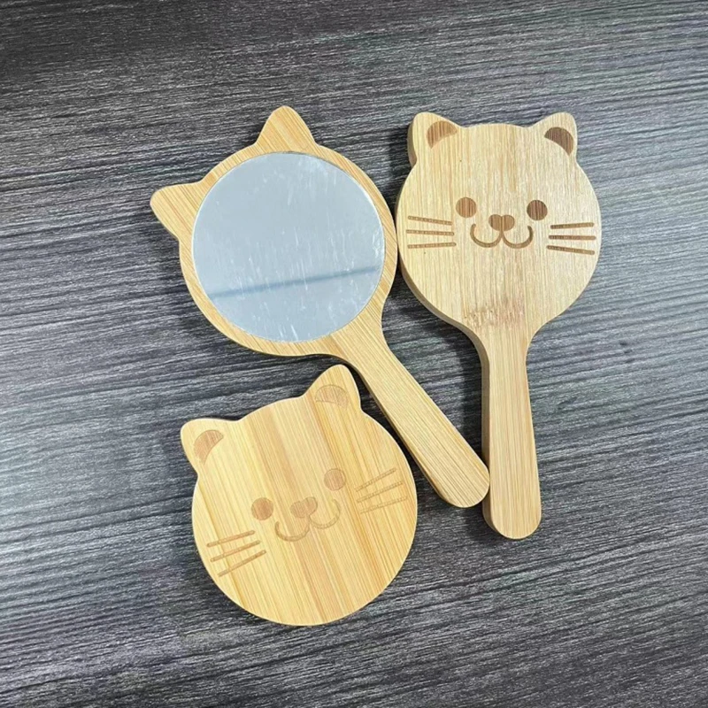 

Cute Cat Meridian Massage Comb Head Relax Massage Air Cushion Comb Wooden Handle Portable Airbag Comb Scalp Hair Care Comb