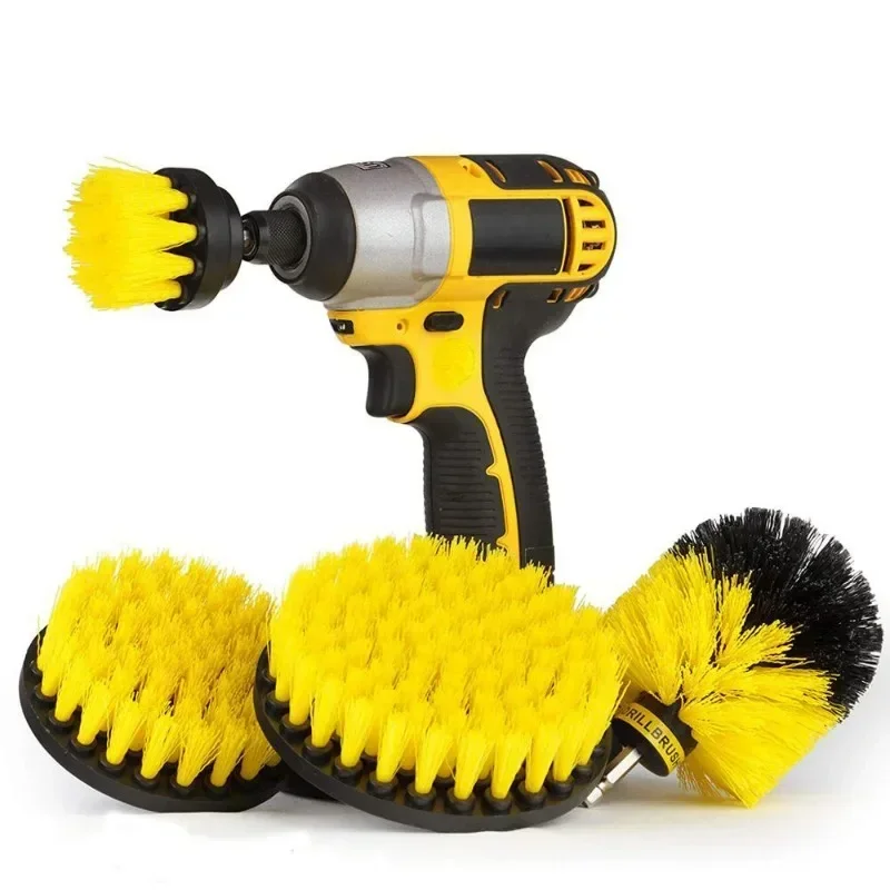 Escova Elétrica Kit para Tapete Vidro Pneus de Carro Escovas de Nylon Brocas Elétricas in 3.5 in in
