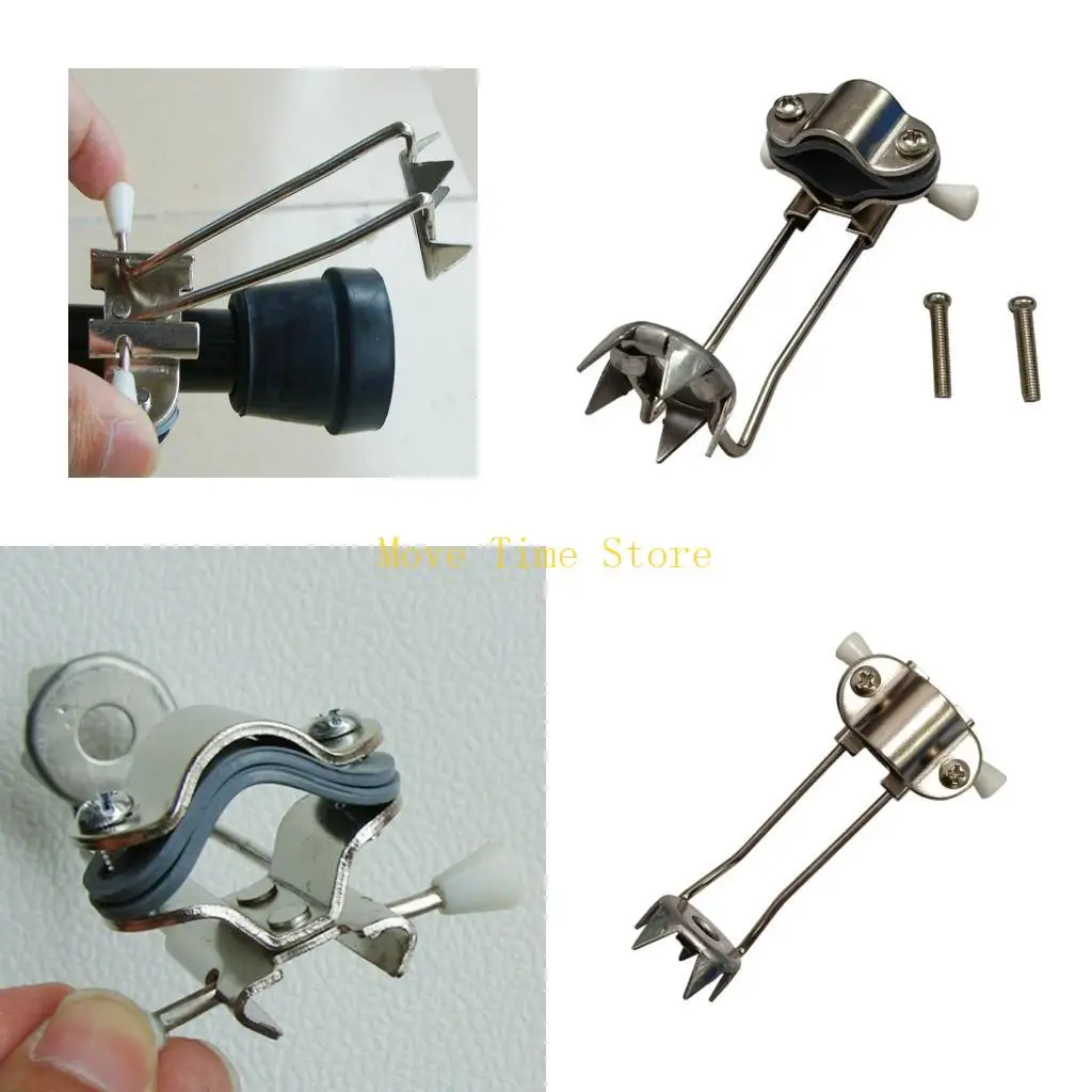 92ME Durability Metal Ice Grips Safe Antislip Ice Grips Regulable Canes Ice Grips for Walking Canes Enhances Grip