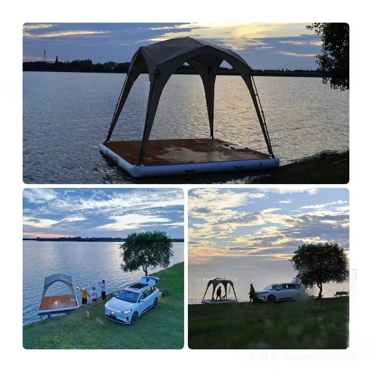 Water tent camping equipment inflatable floating platform floating pad floating row sea leisure magic carpet water fishing