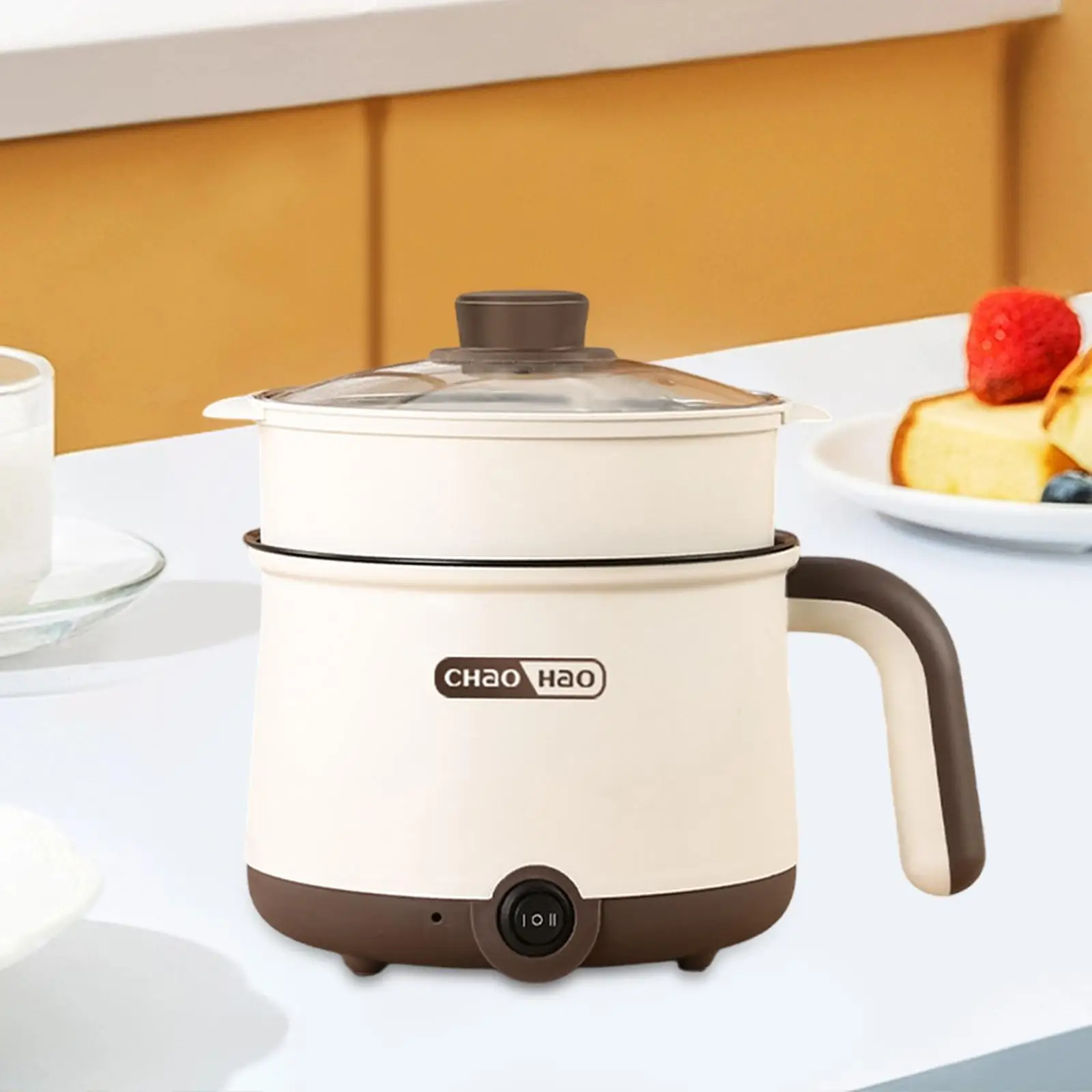 Электрический горячий горшок для приготовления пищи, горшок для лапши для домашнего использования, суп Рамэн Шабу Шабу