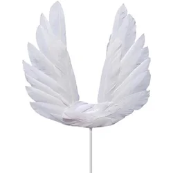 White Angel Cupcake Toppers Baby Angel Cake Topper Toppers Cake Decoration for Anniversary Birthday Party Wedding Baby Shower