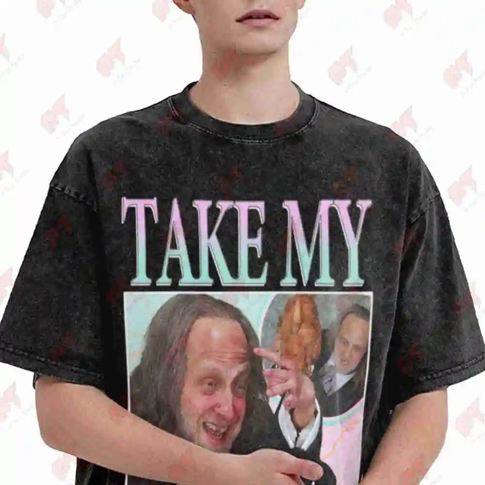 Take My Strong Hand Scary Movie Vintage Washed Tee Pure Cotton T-Shirt
