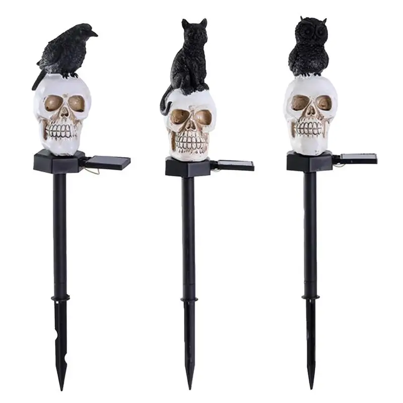 

Solar Pathway Lights Resin Cartoon Animal Lawn Lights Waterproof Resin Skull Head Cartoon Animal Lamp Auto-on/off For Wedding