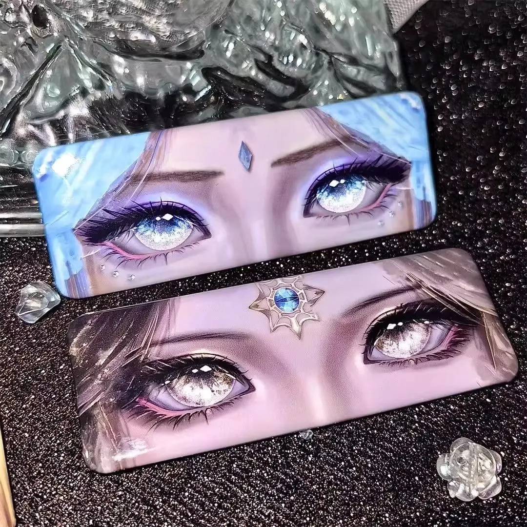 Anime Ye Luoli Fan Reflective Badge Pin Eye Strip Wang Mo Ice Princess Bai Guangying Decoration Pendant Accessories Merchandise