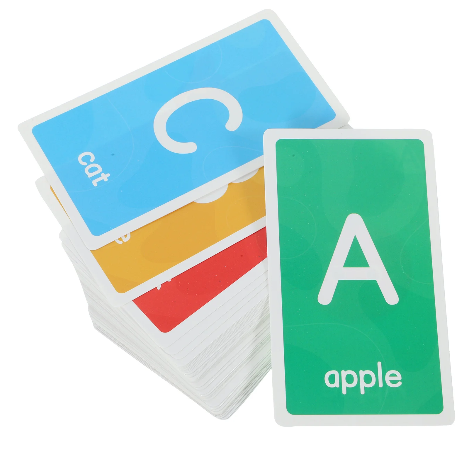 1세트 유아용 플래시 카드 조기 교육 종이 세트 영어 알파벳 숫자 모양 색상 인지 학습 휴대용 재미있는 게임
