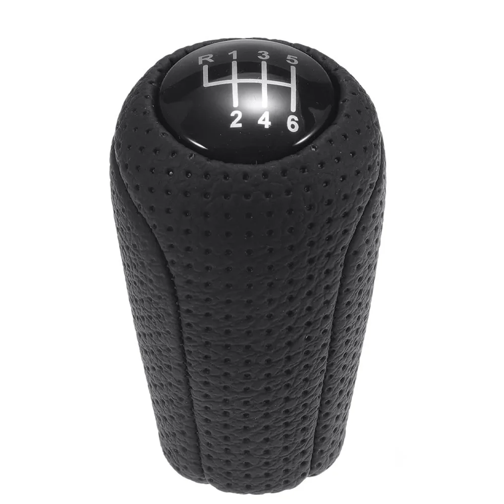 Leather Shift Knob Gear Shift Knob Stylish Interior Accessory Water Resistance Design Simple Installation Process