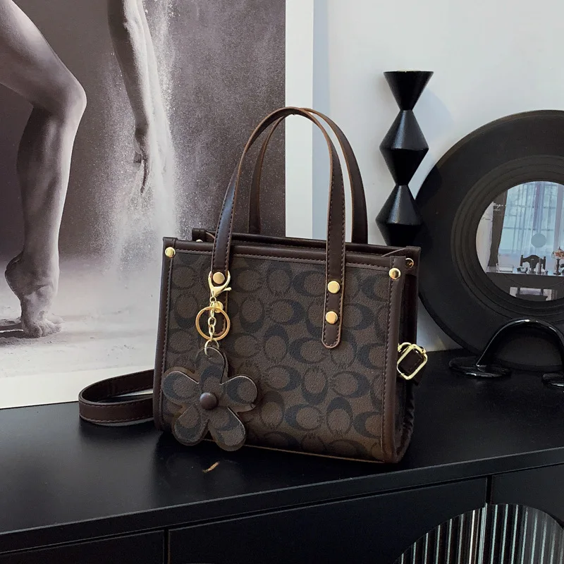 

2025 Fashion Popular Portable Small Square Bag - High-End Printed Hard Bottom,Good Quality Commuter Versatile Shoulder/Messenger