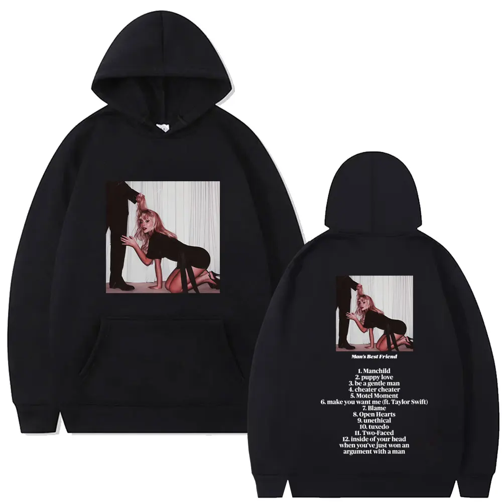 

Hot Sabrina Carpenter Man's Best Friend Graphic Hoodie Men Women Vintage Casual Fleece Hooded Tracksuit Unisex Fashion Hoodies