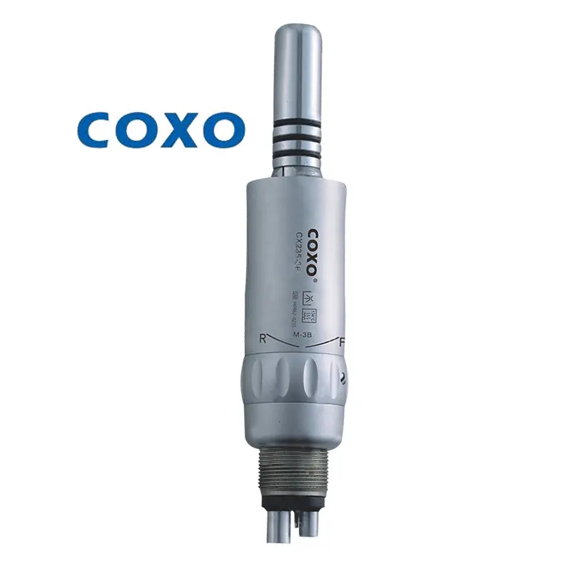 COXO CX235-3B Dental Low-Speed Handpieces Inner Channel Bending Machine Straight Head Motor Accessories 2/4Holes Grinding Tools