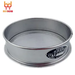 20cm standard sample sieve 304 stainless steel mesh sieve laboratory test sieve flour sieve