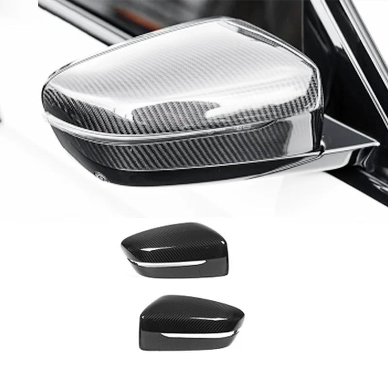 3K Twill M Style Carbon Fiber Fibre Side Mirror Cover Caps For 2 Series G42 M240I 2021-2023 Coupe