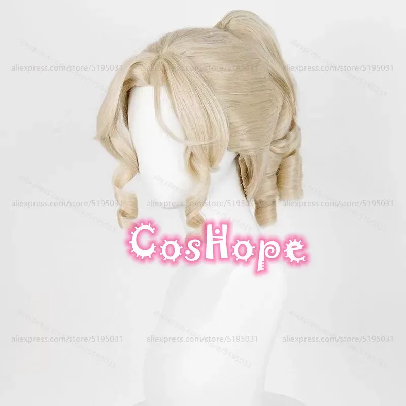 IDV Journalist 	 Alice DeRoss Cosplay Wig 30cm Light Blonde Wig Cosplay Anime Heat Resistant Synthetic Wigs Party Hair for Women