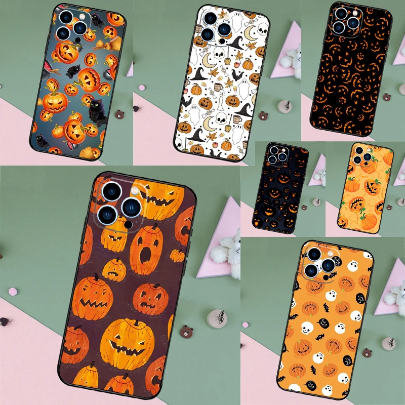 HALLOWEEN TRICK TREAT PUMPKIN Funda Case For iPhone 14 Pro Max 12 13 Mini 11 15 16 Pro XS X XR 7 8 14 Plus