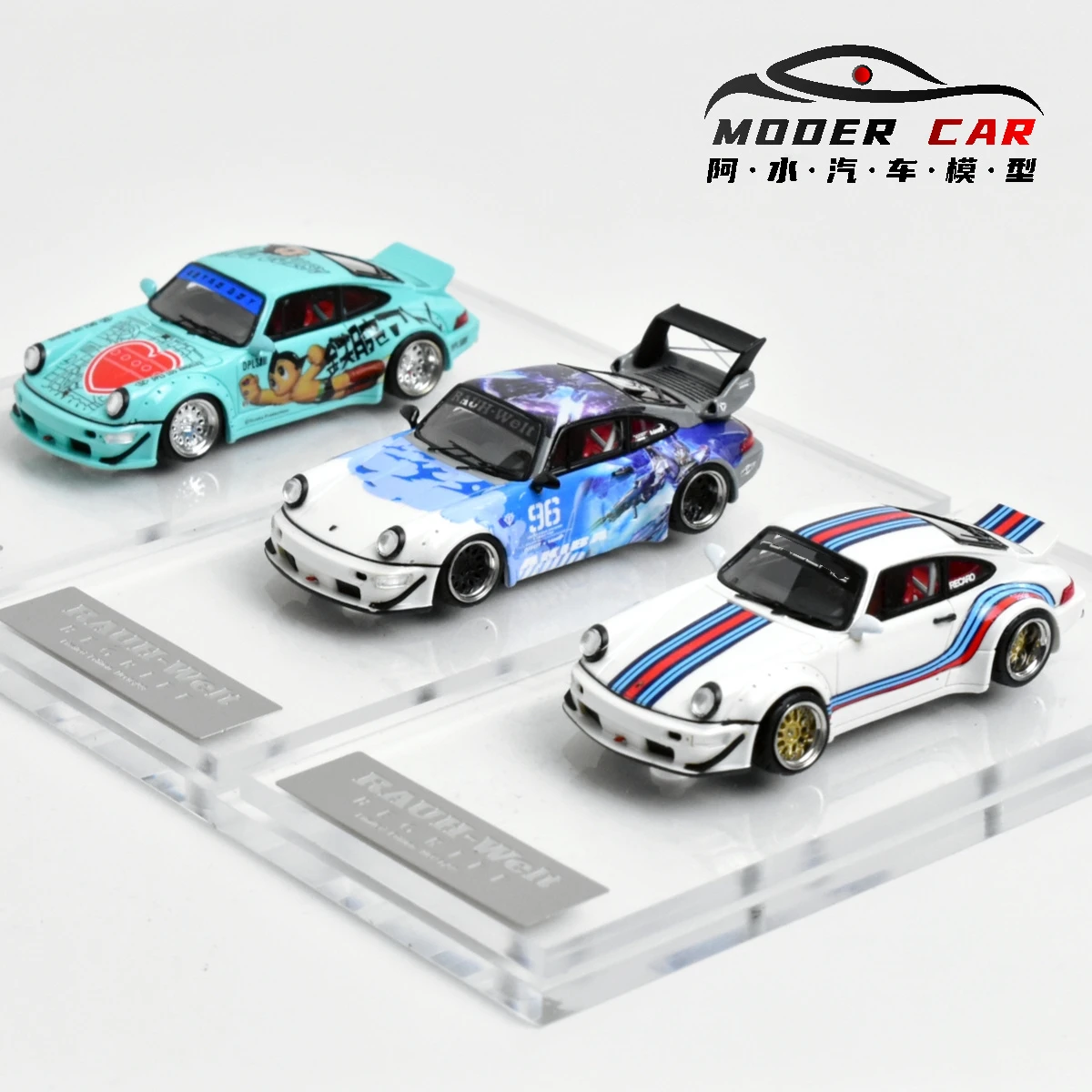 Stance Hunters SH 1:64 964 911RWB volwassenen hobby hars gegoten modelauto