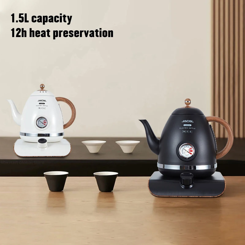 1.5L Electric Kettle Smart Temperature Control Teapot Thermos Kettle 1355W Rapid Heating Kettle 304 Stainless Steel Electric Pot