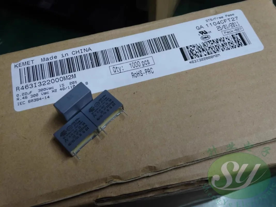 

10PCS AV R463I322000M2M 0.22uf/300VAC 220nf u22 224 New film capacitor 15MM