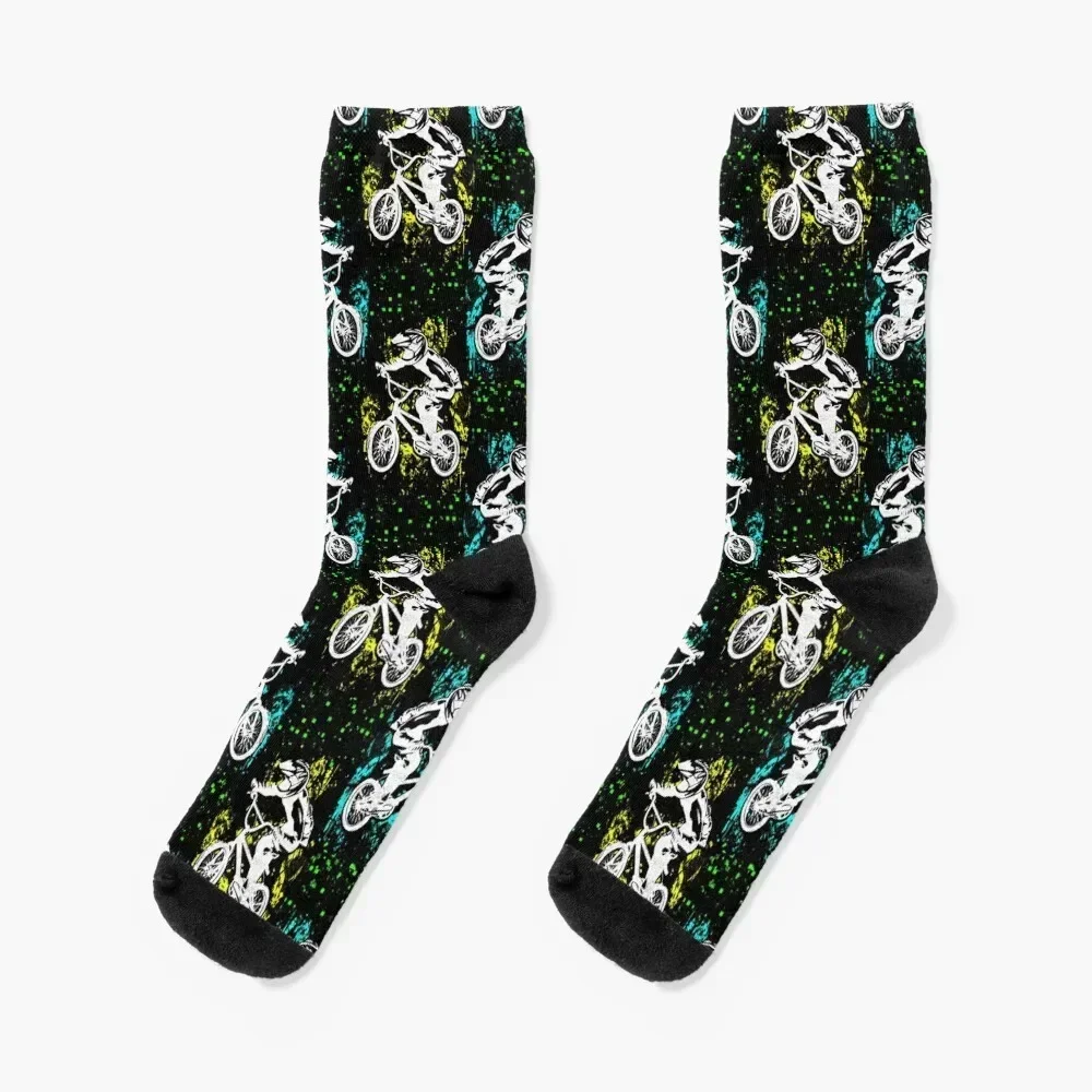 Vintage Bmx Apparel - Bmx Bike - Bmx Freestyle Socks Christmas Climbing Heating sock Socks For Men Women's