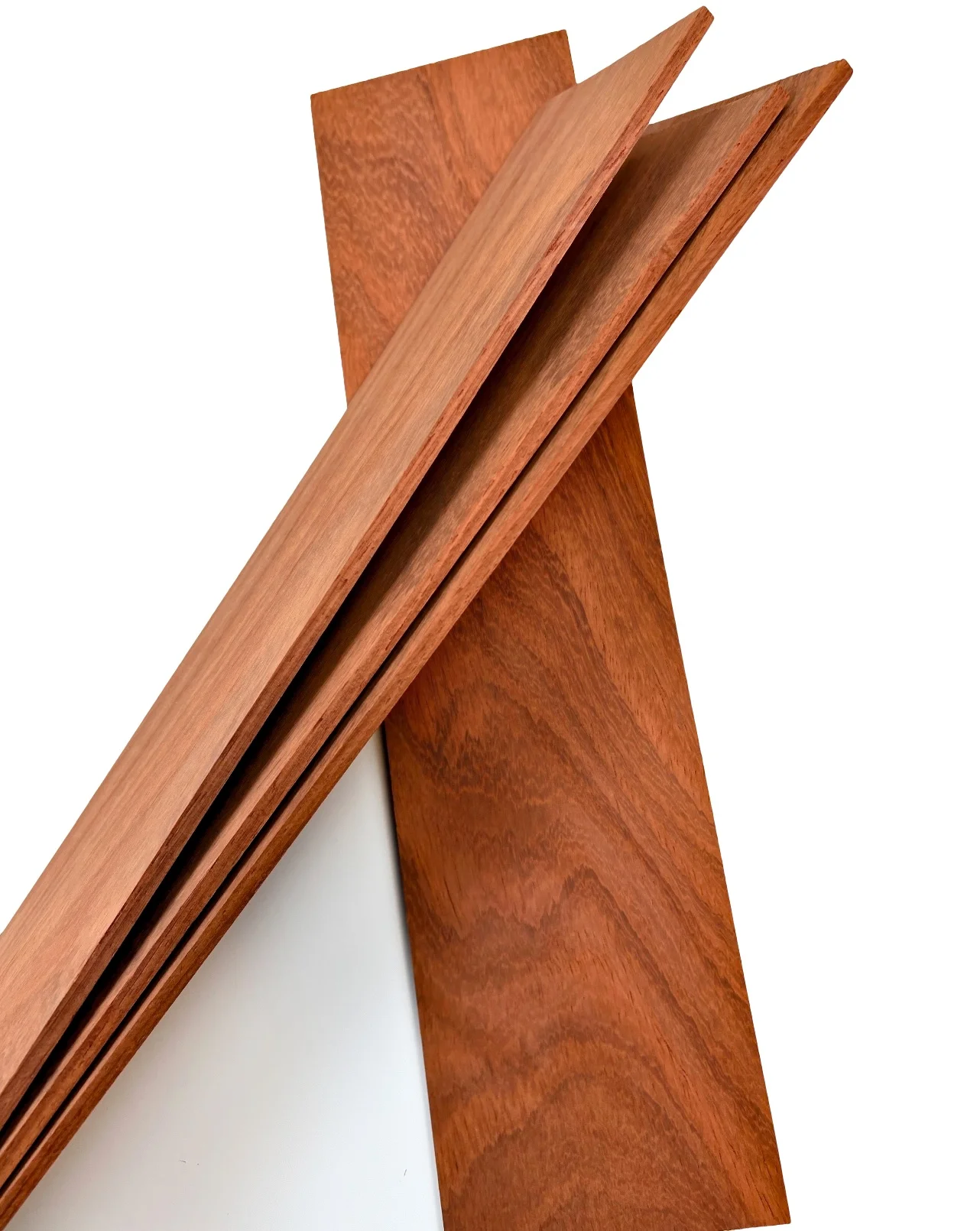 5pcs/lot   Thickness:3mm/5mm L:100-400mm African Red Rosewood Thin Wood Thin Chips Board Sheets