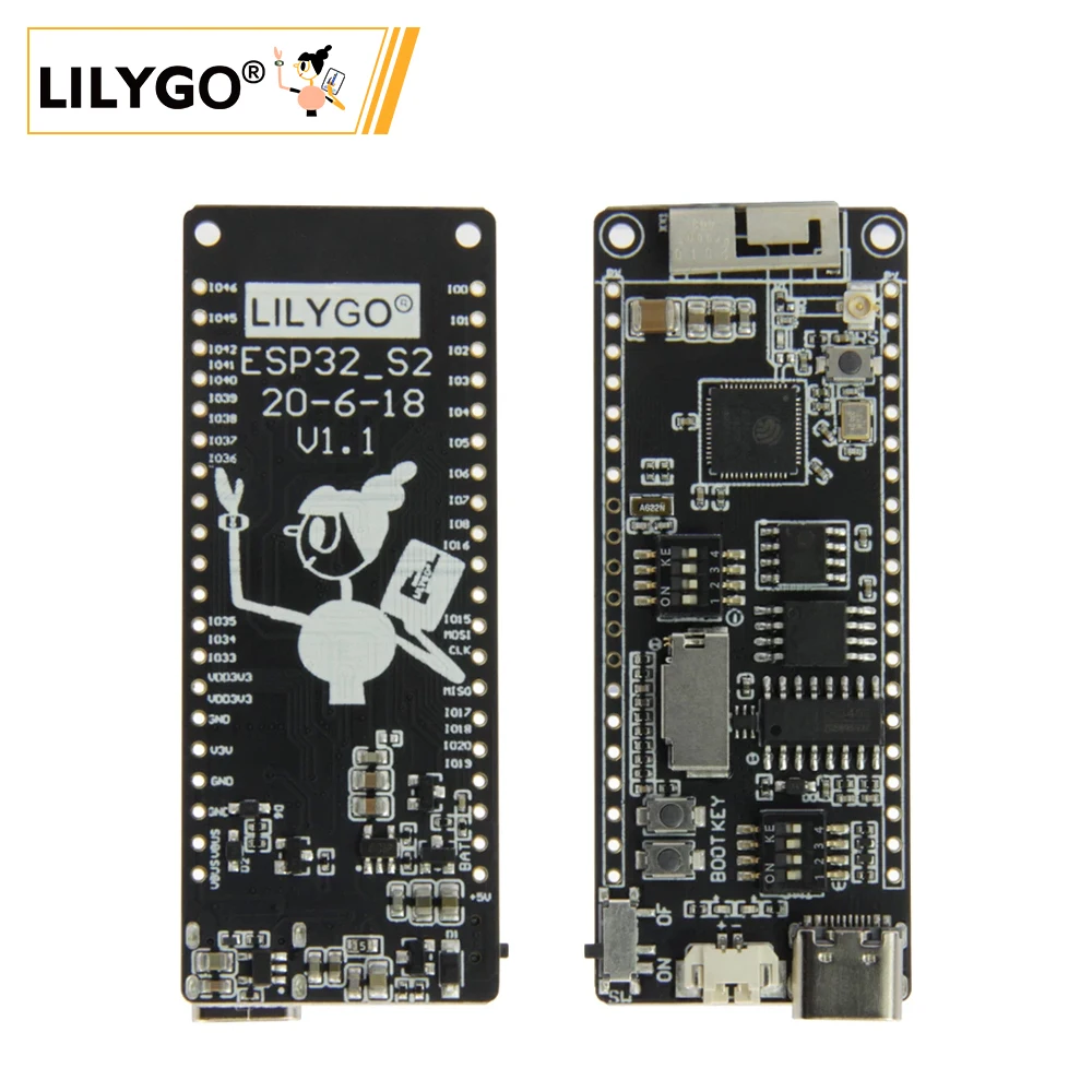 LILYGO® T8 ESP32-S2 V1.1 WIFI modulo Wireless tipo-c connettore scheda di sviluppo Slot per schede TF compatibile con Arduino