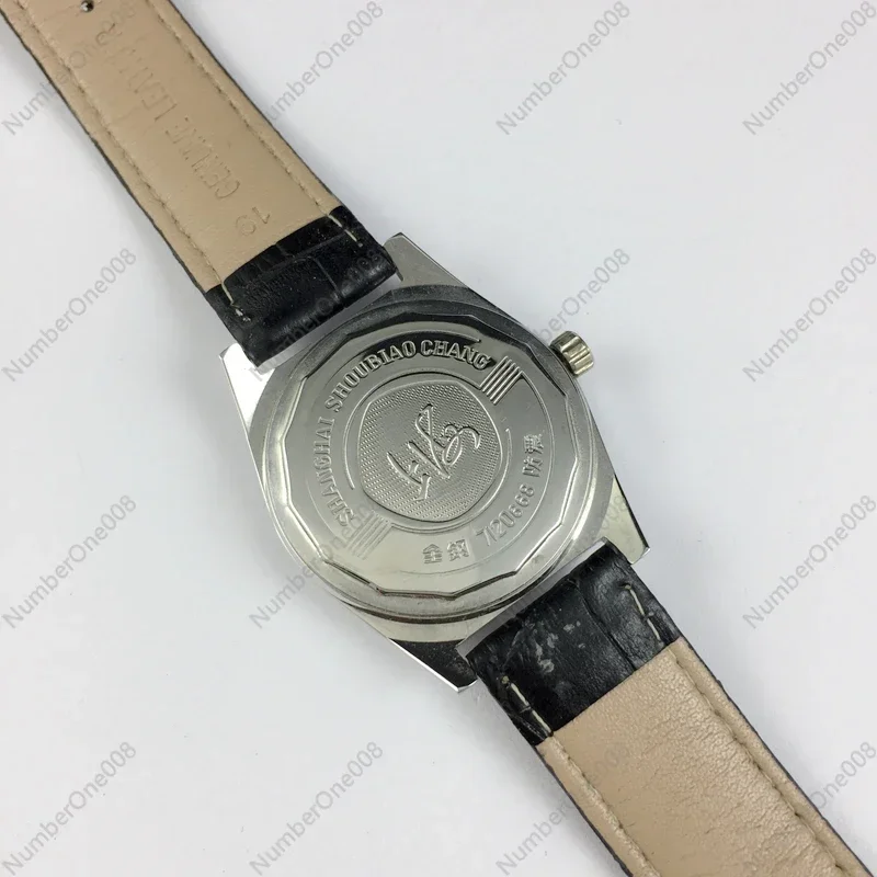 Original inventory watch factory produced, all-steel shockproof large watch, Shanghai manual mechanical watch diameter 38MM