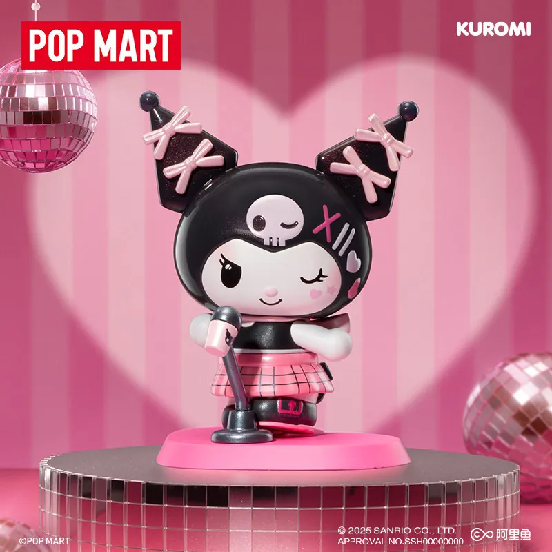 

New POP MART Sanrio Characters Pink Party Series Blind Box Collectible Figure Cute Desktop Decor Toy Surprise Girl Gift Toys