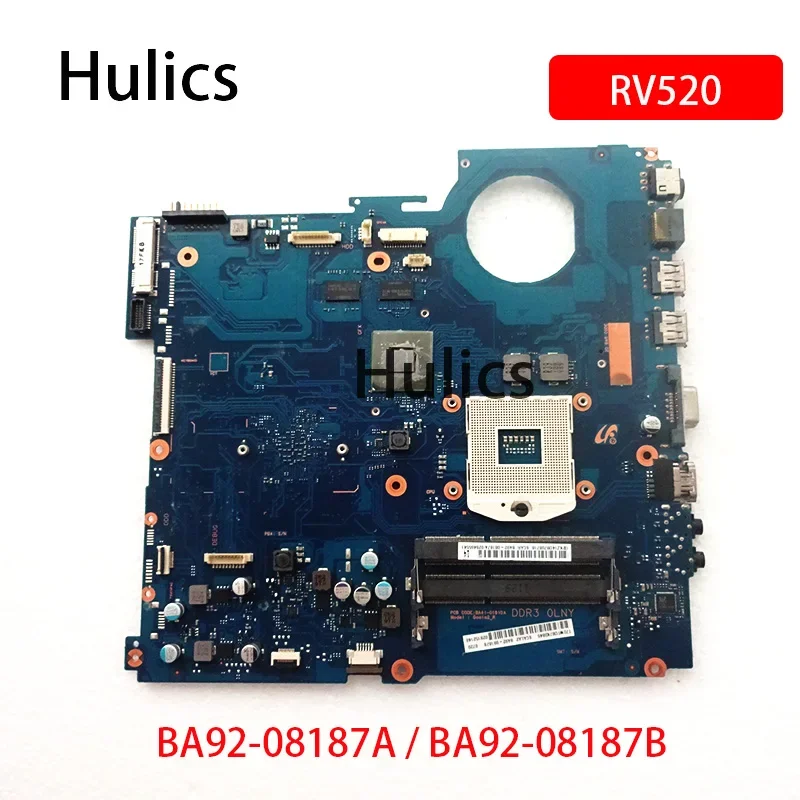 Hulics Used For Samsung RV520 NP-RV520 Laptop Motherboard BA92-08187A BA92-08187B GT520M 512MB GPU BA41-01610A HM65 Board