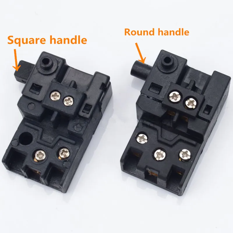 1 pz per Makita 1040 250V ca 18a 125V ca SPDT 5 viti interruttore grilletto maniglia rotonda/quadrata nera