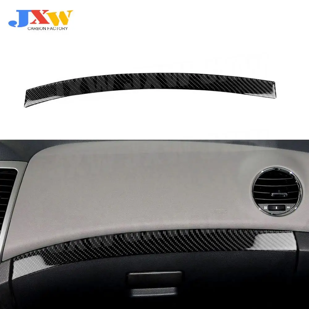 

Carbon Fiber Dashboard Passenger Seat Decoration Strips Trim Cover Sticker For Chevrolet Cruze 2009-2015 Car Accessories