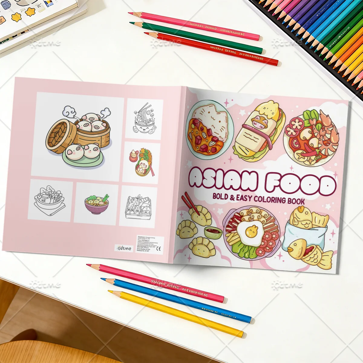 Libro de Colorear con Patrones - Food And Snacks Coloring Book Bold And Easy reseña y precio