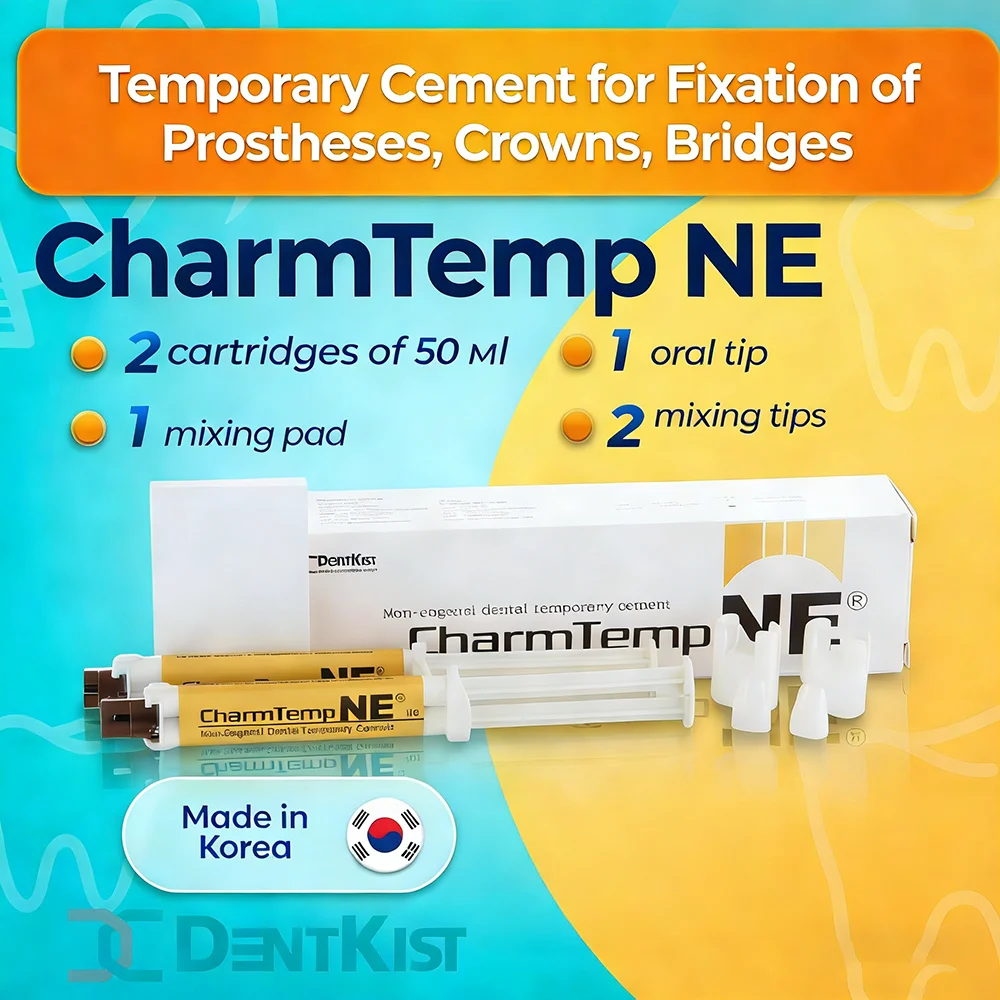 

Временный стоматологический цемент (не эвгеноловый клей) для коронок и мостов Charmtemp Ne VOCO Structur 2 SC Protemp Luxatemp. Стоматологические материалы.