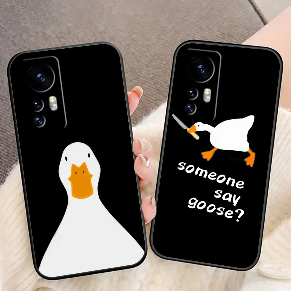 

Cartoon Duck Goose Cover Phone Case For Xiaomi 15 15T 14 14T 13 12T 11 11T POCO F8 F7 F6 F5 X7 X5 M6 M7 PRO Ultra DIY Case Shell