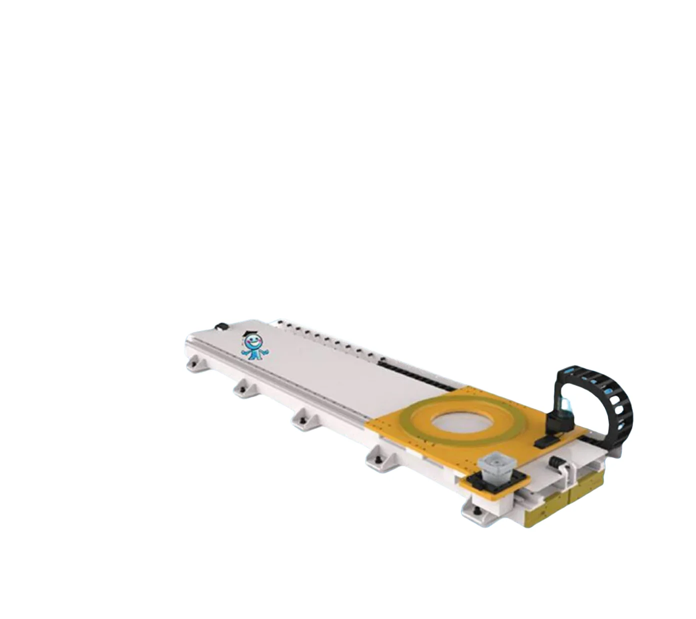 Track Rail GBS-01-W200 for Industrial Robots, Linear Guide System to Extend Robot Arm Working Range