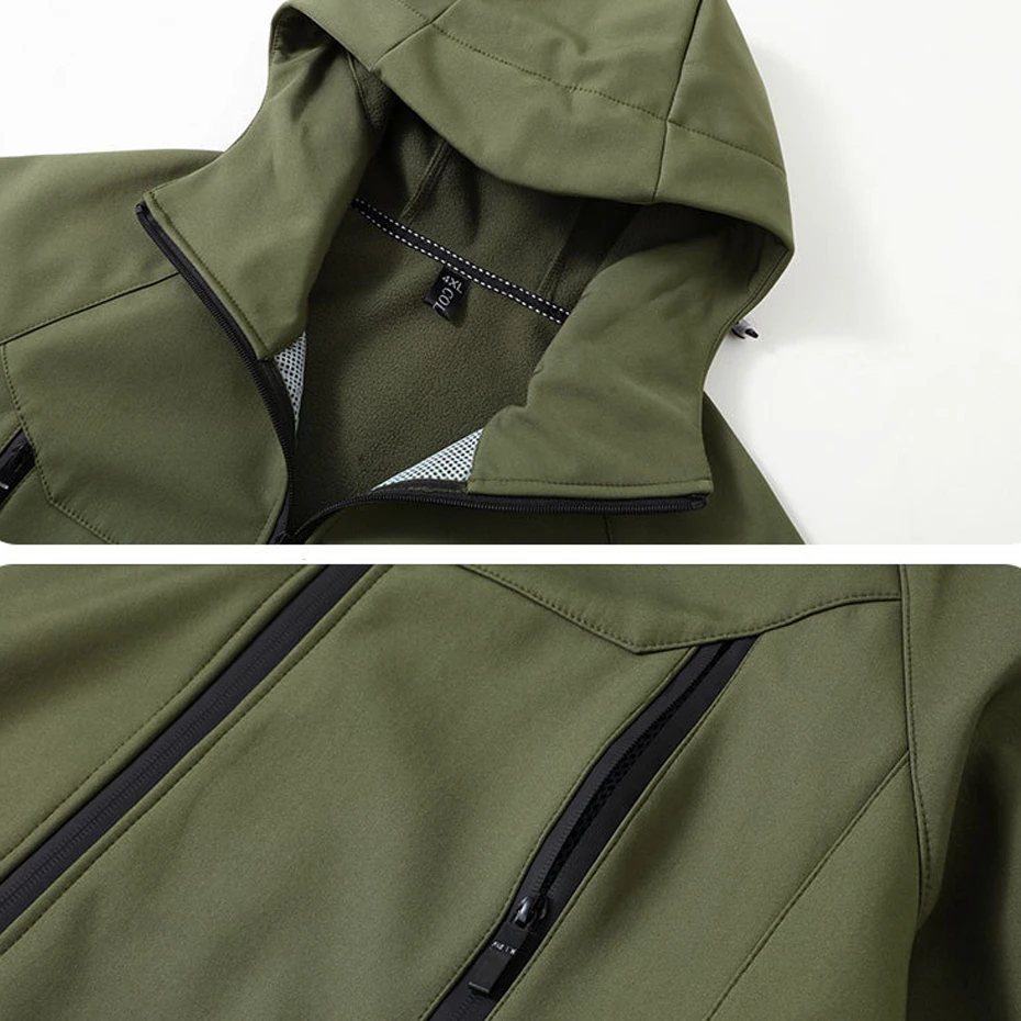 13XL Plus Size Waterproof Windbreaker Jacket Men Camp Jacket Coat Autumn Fleece Jacket Male Outerwear Outdoor - Image 5