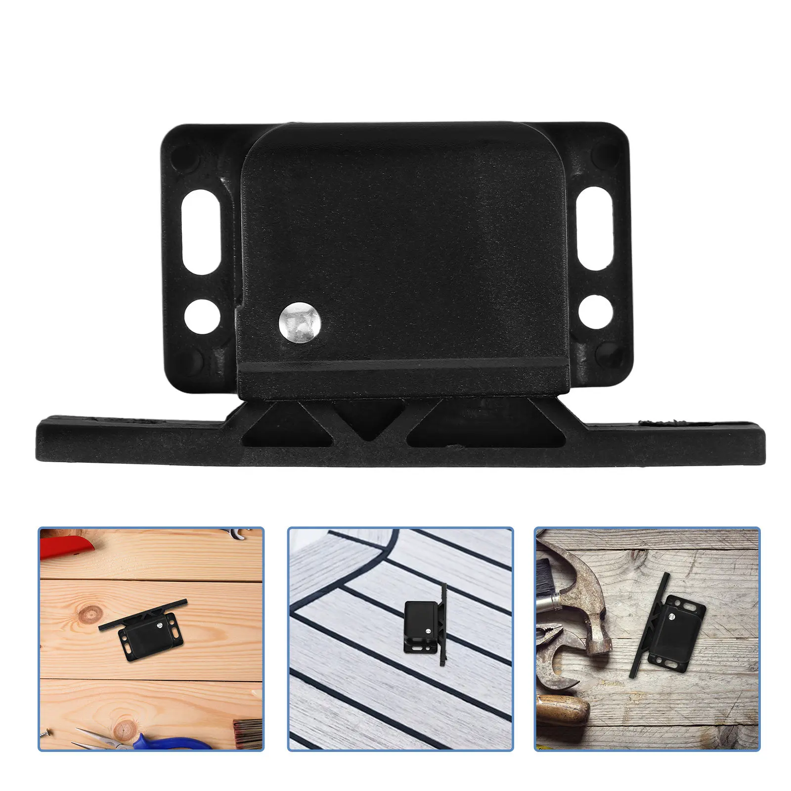 

1Set ABS Grabber Catch Rv Cabinet Door Latch Drawer Latch Side Mount Secure Lock for Camper Motorhome Travel Trailer Accessories