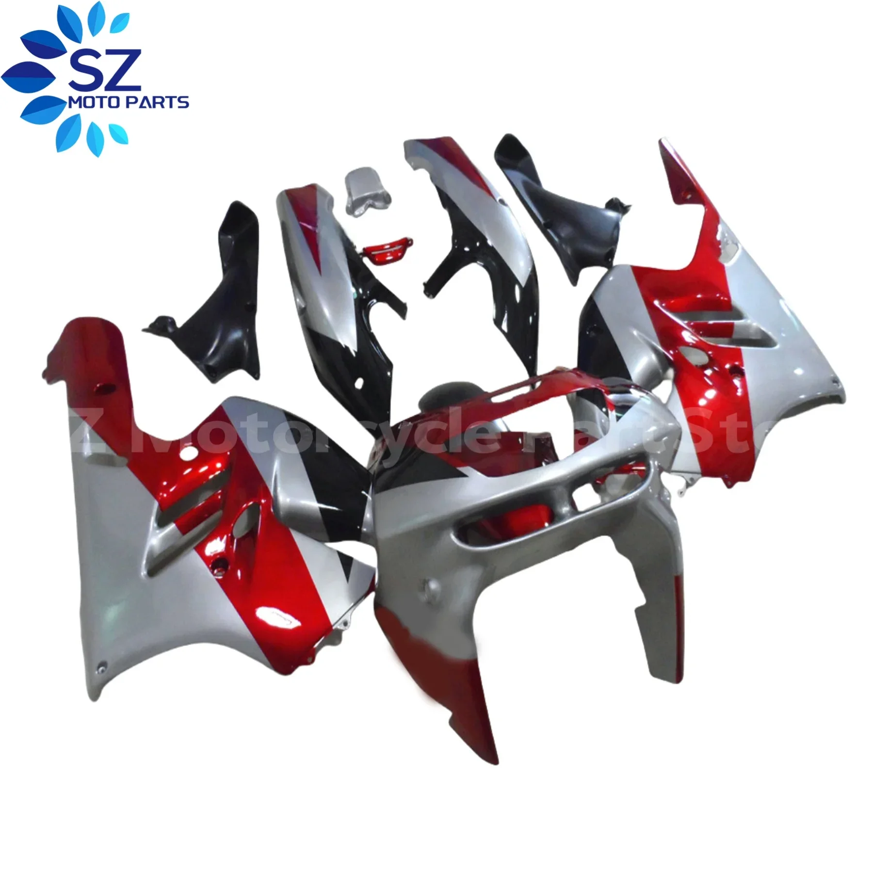 الهدايا المجمعة ABS دراجة نارية مجموعة لكاواساكي ZX9R 1994-1997 ZX 9R 94 95 96 97 ZX-9R 1994 1995 1996 1997 مجموعة انسيابية الدراجات النارية #4