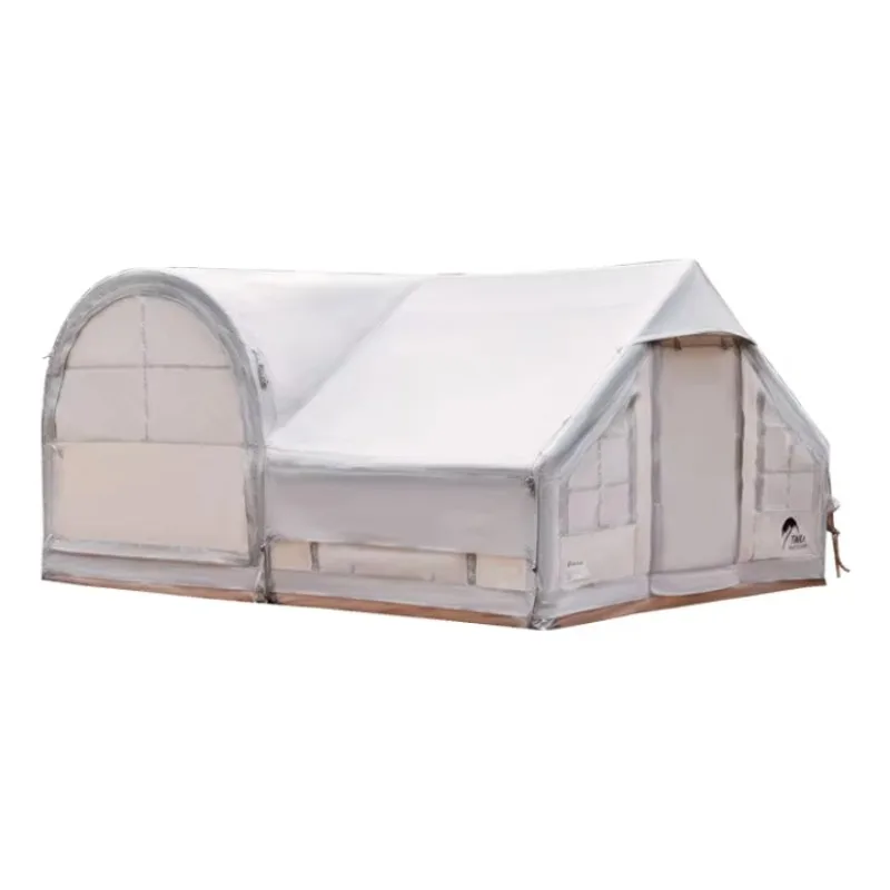

Hot-Sell Luxury Large TPU air Column Waterproof Oxford Canvas Inflatable Tent Outdoor Camping House with Pump