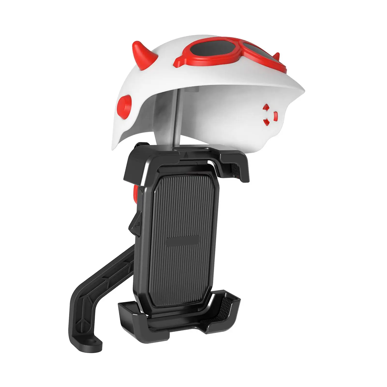 

Generic Bike Phone Mount with Mini Helmet Universal Stable Motorcycle Phone Holder for Bicycle Motorcycle Rider Scooter Bike