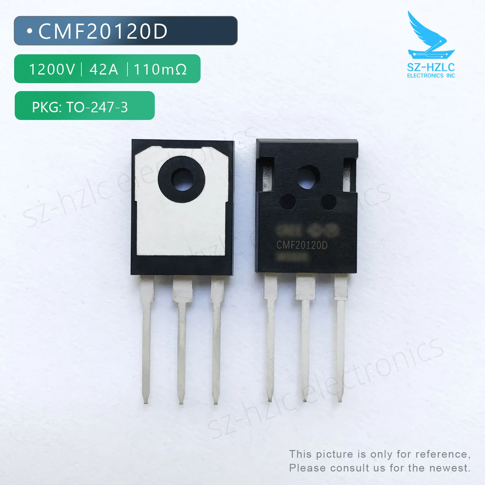 오리지널 전자 부품 CMF20120D MOSFET N-CH, 1200V, 42A TO-247-3