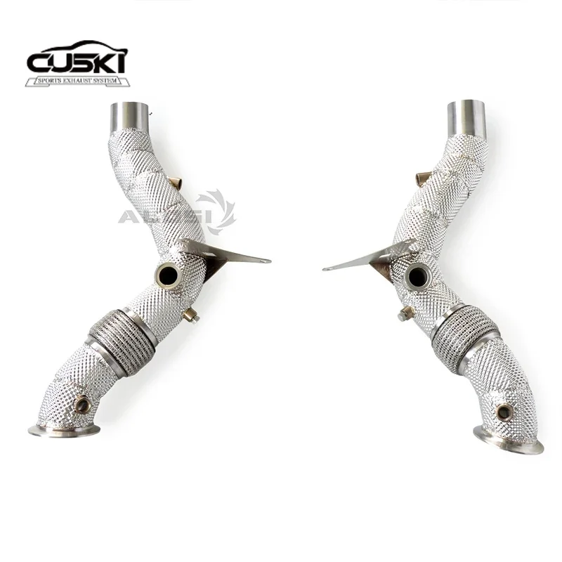 

Нержавеющая сталь с защитой от теплоизоляции, выхлопная труба, подходит для Ferrari F8 3.9T 2019-2024, автомобильный выхлоп m