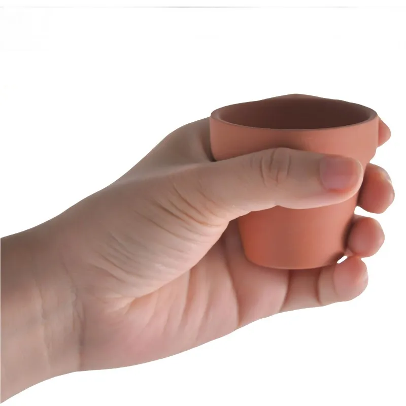 10 قطع 2.2 بوصة أوعية تيرا كوتا زارع الفخار وعاء زهور الصبار وعاء عصاري مع فتحة تصريف-رائع للنباتات والحرف اليدوية #6