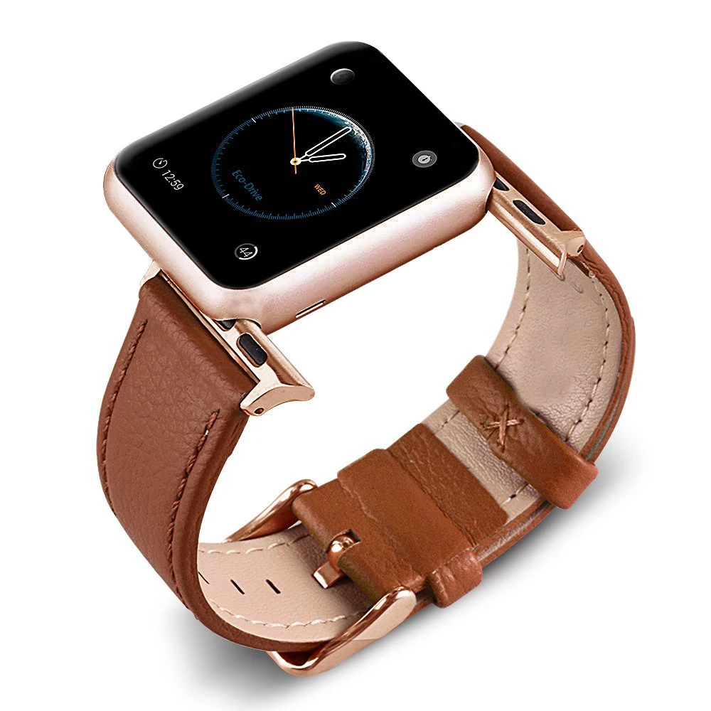 High Quality Colorful Leather loop for iWatch 8 45mm 41mm Strap Single Tour Band for Apple watch 42mm 44mm Series 7 3 4 5 6  se