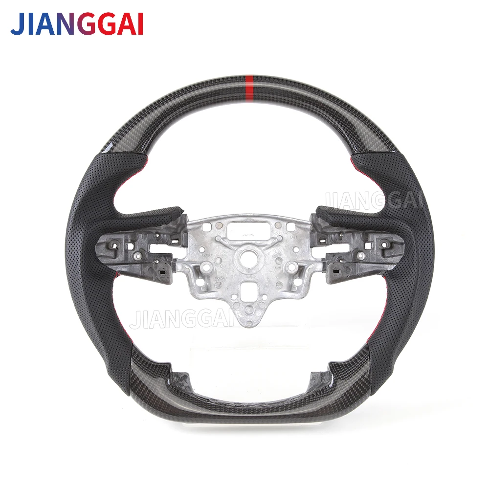 

Carbon Fiber Steering Wheel Fit For Chevrolet Silverado 1500 2020-2024 With Heated Steering Wheel Custom Accessories