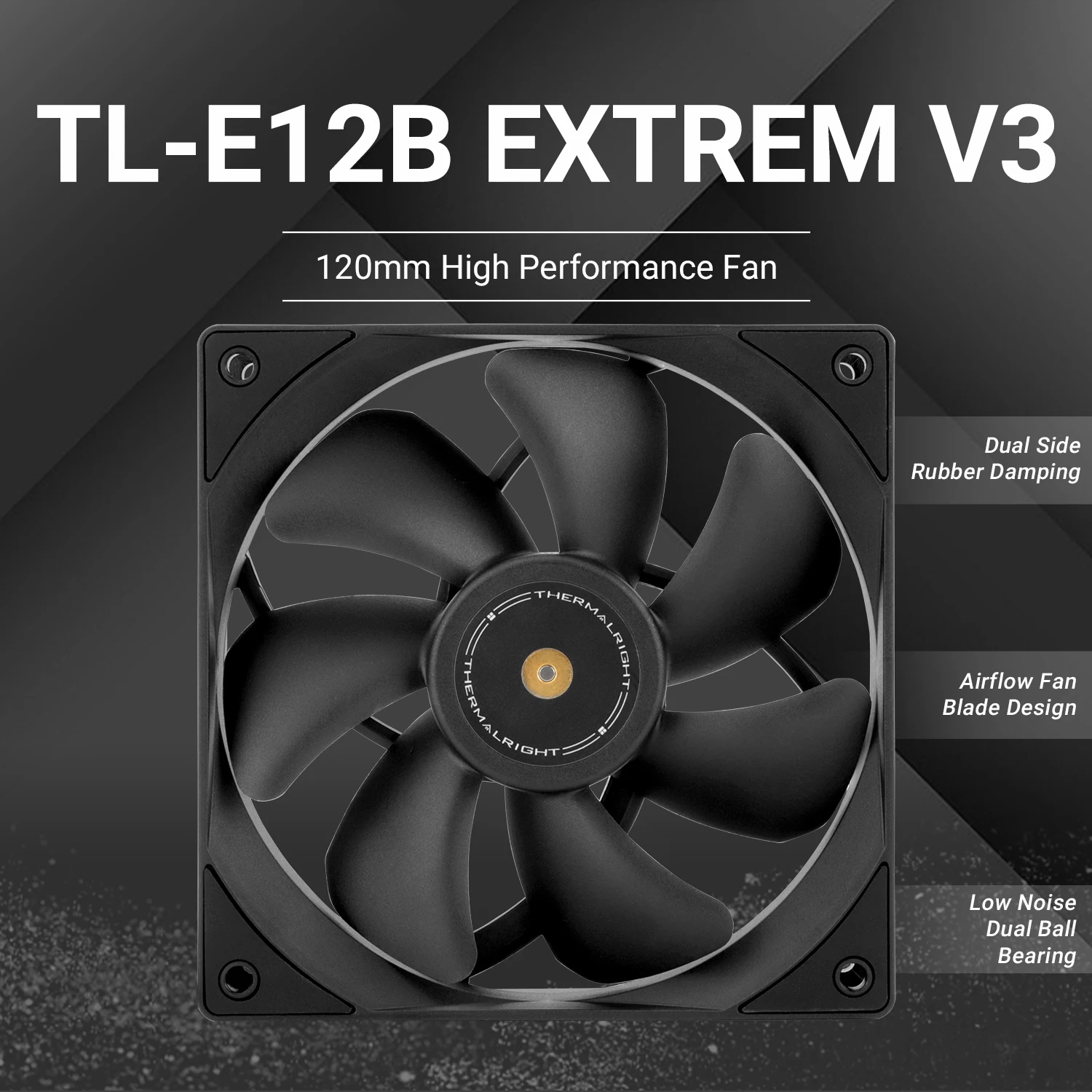 

Корпусный вентилятор Thermalright 120 мм TL-E12B EXTREM V3/E12B V3/E12B-S V3/E12W-S V3 Вентилятор охлаждения процессора ARGB 2000 об/мин 4PIN
