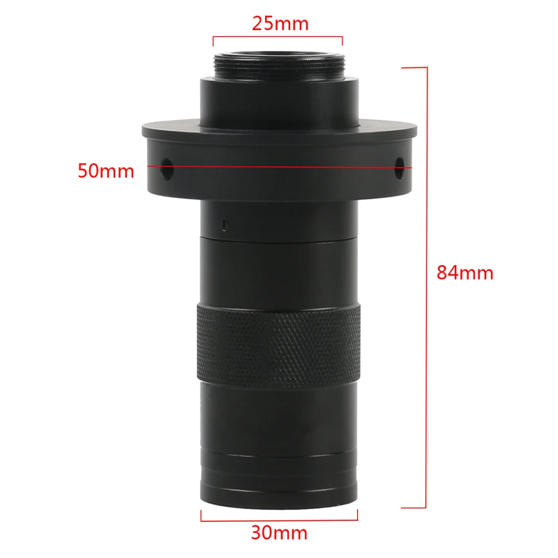 100X 130X 180X 200X 300X 500X Adjustable Continuous Zoom C Mount Optical Lens For HDMI VGA USB Industry Video Microscope Camera