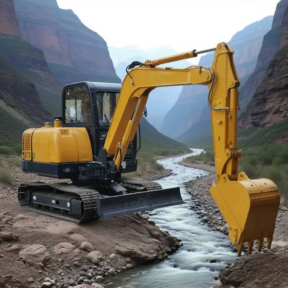 

Casting Structure Euro 5 Small Excavator Customized Product Trailer Hydraulic Excavator Price