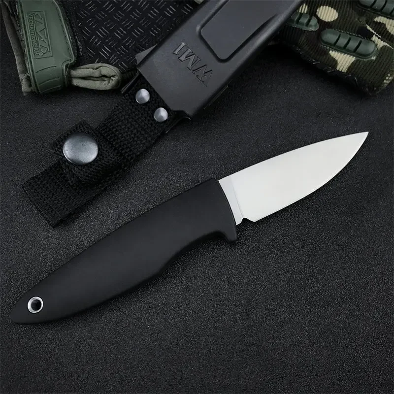 Outdoor Fixed Blade Knife Camping Survival Tactics Hunting Military Multi-purpose ABS Plastic Handle 7Cr13Mov Steel EDC Tool