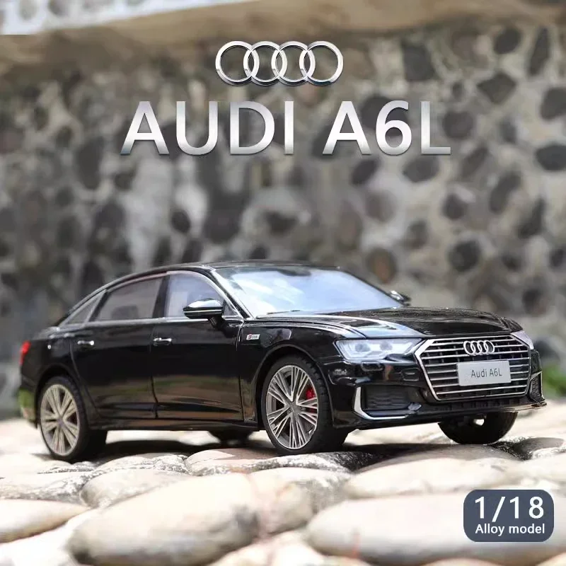 

1:18 A6L Large Alloy Metal Diecast Car Model Sound & Light Collect Hobby Boutique Interior Gift For Boys Present Vehicle